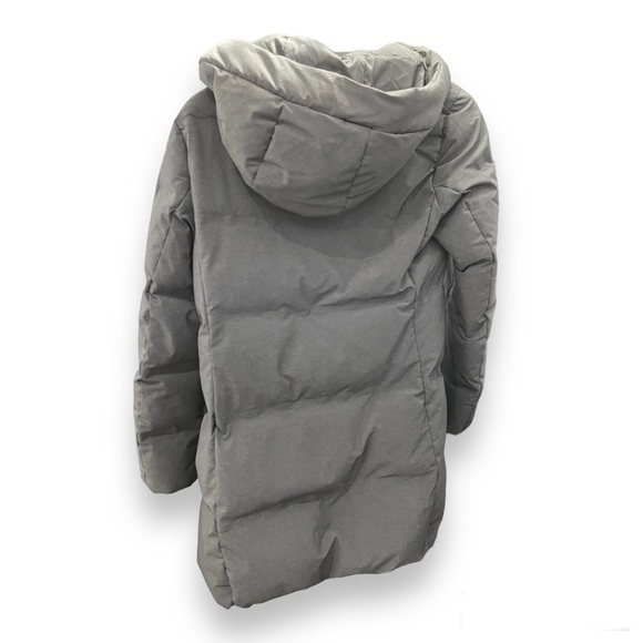 Uniqlo Seamless Down Coat in Charcoal Grey Small - Picture 2 of 5